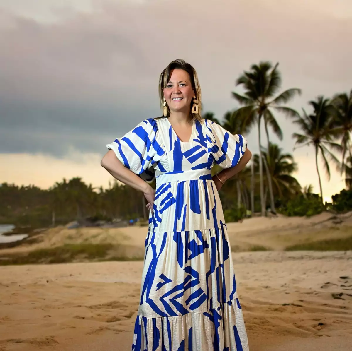 Robe Annalisa Bleue