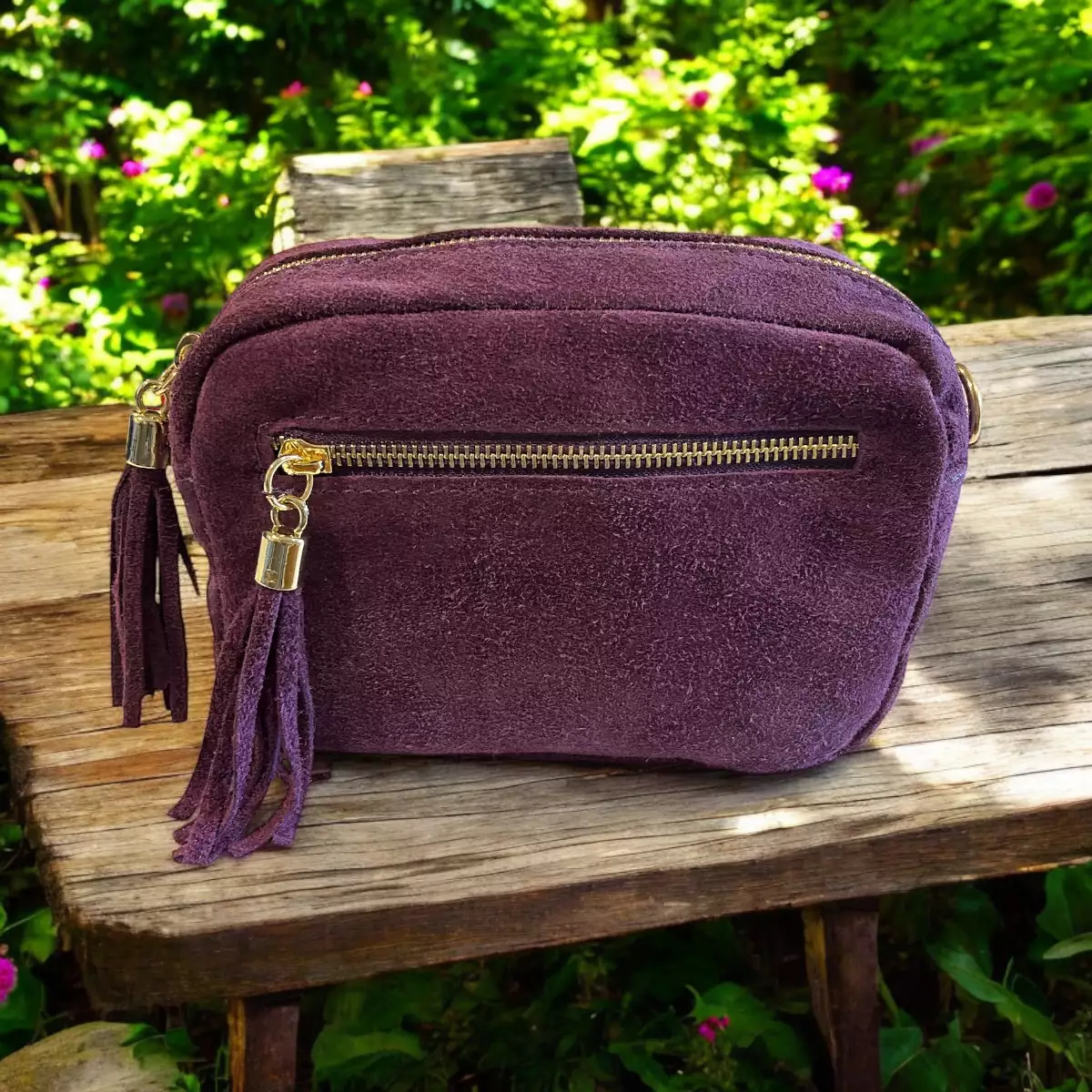 Sac bandoulière Odette (Aubergine)