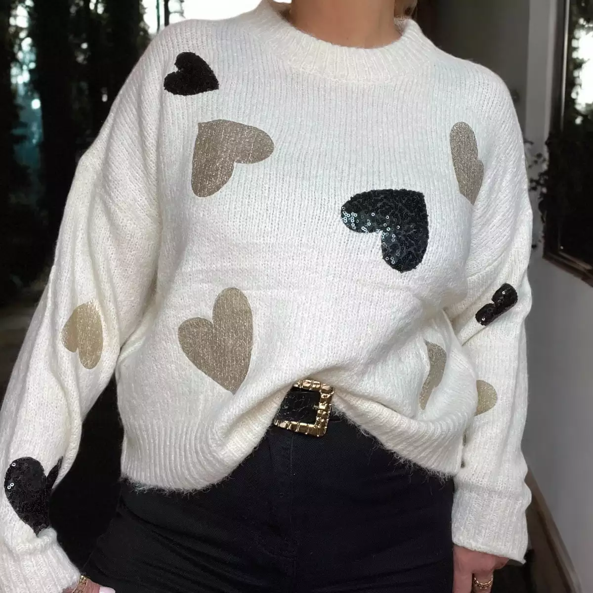 Pull Valentine Blanc Cassé