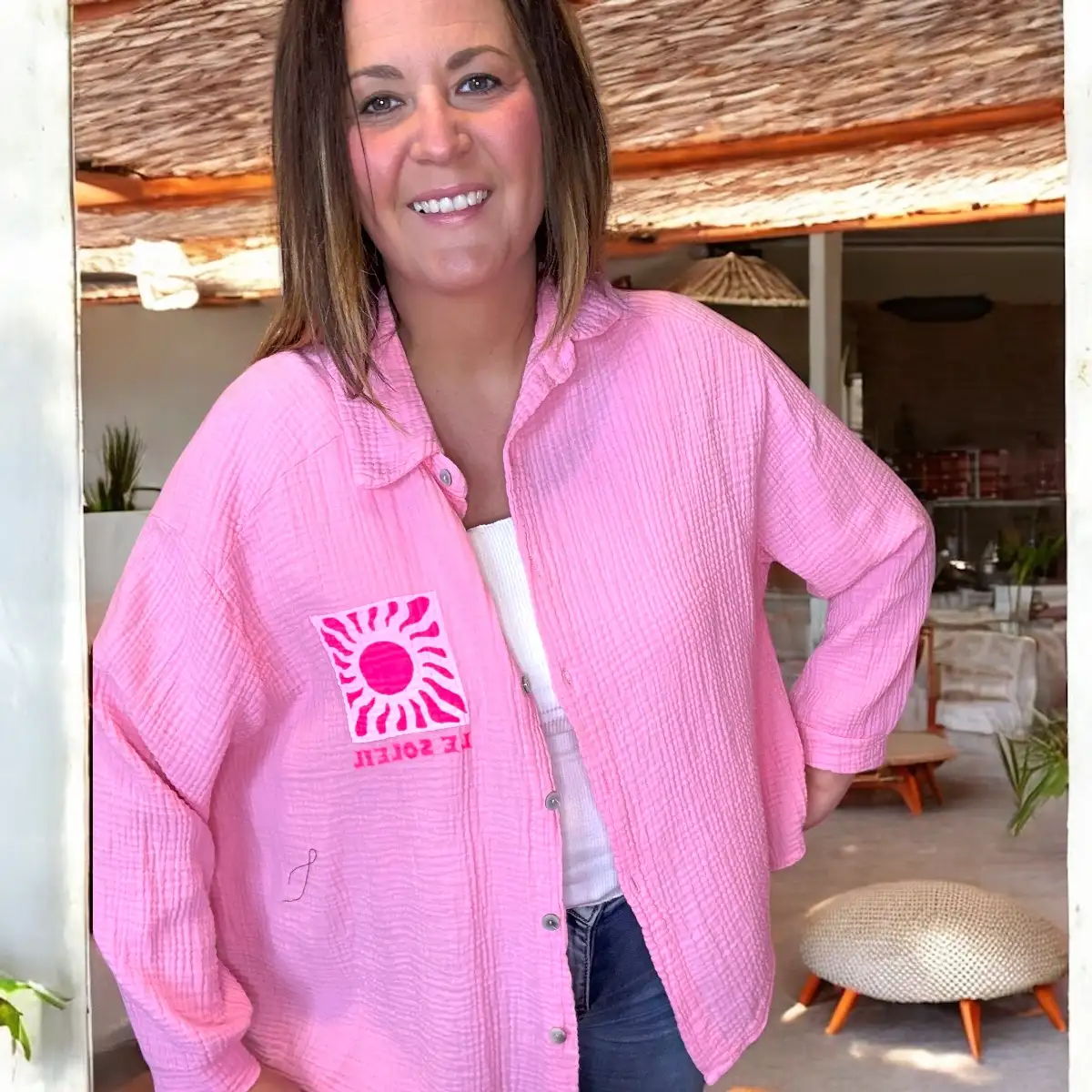 Chemise LE SOLEIL Rose pale