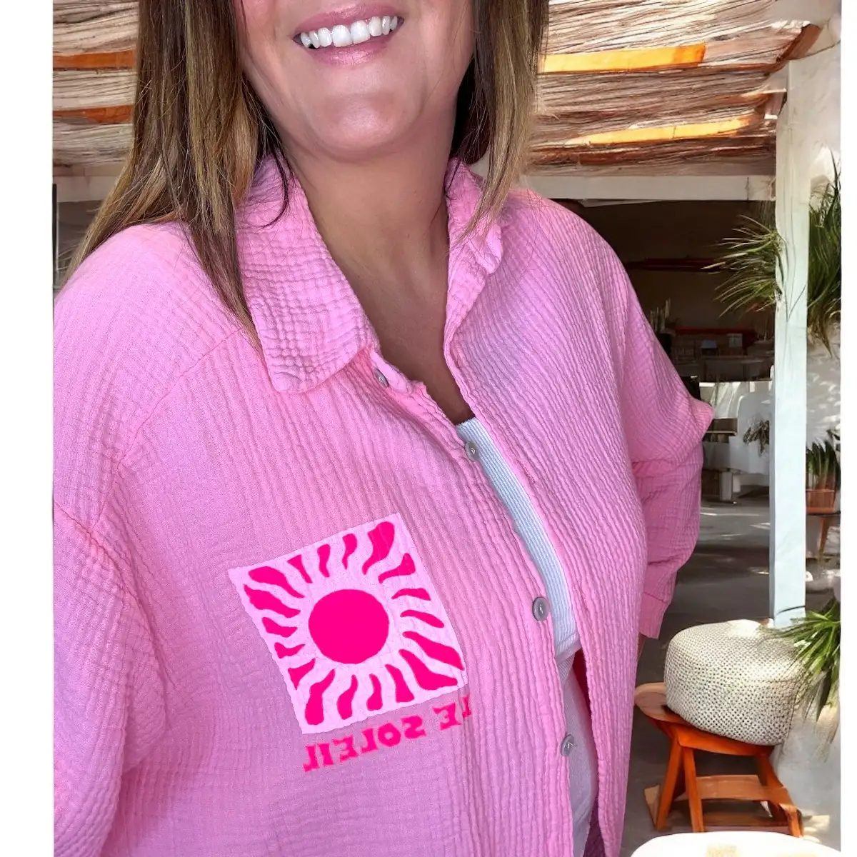 Chemise LE SOLEIL Rose pale