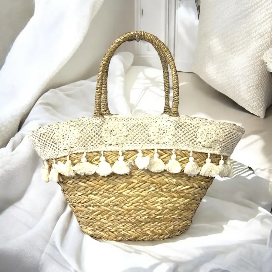 Panier Bohème à pompons