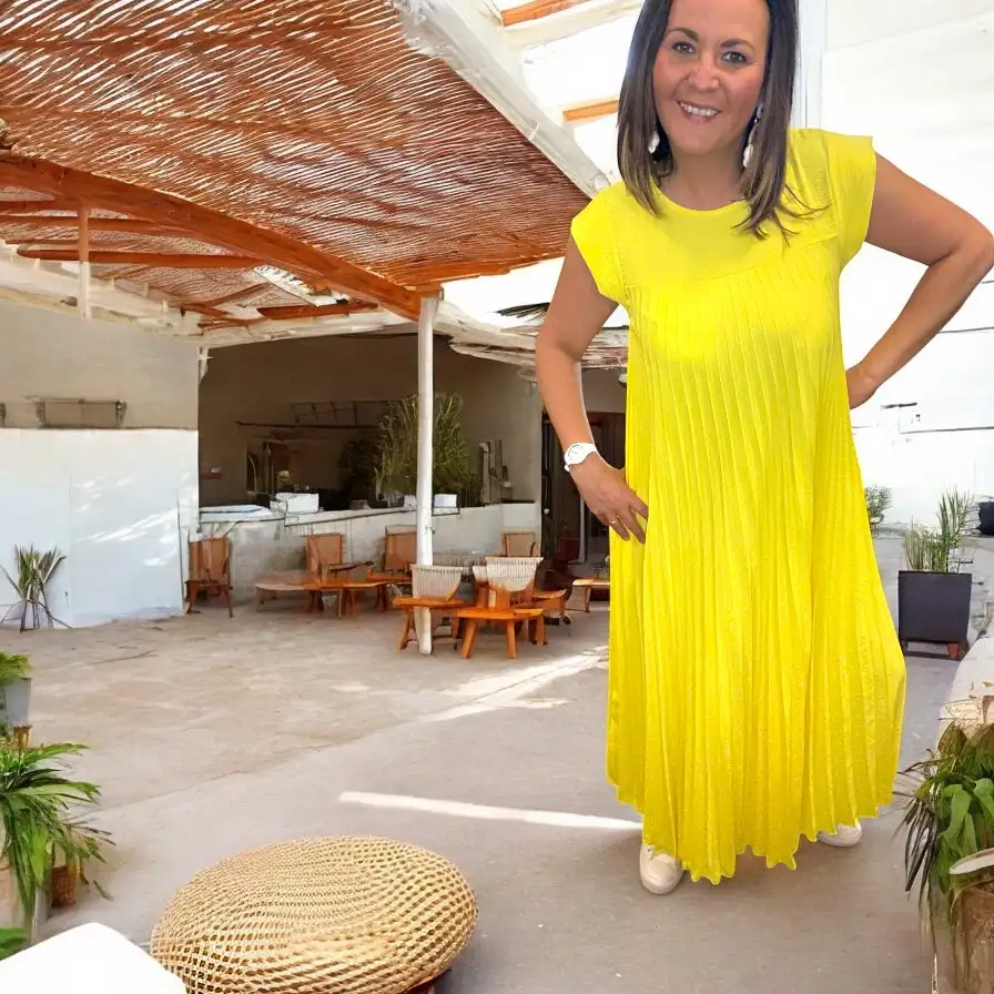 Robe Carla Jaune vif