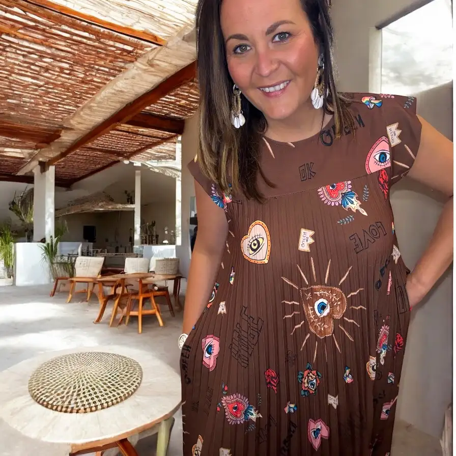 Robe Carla imprimée Oeil