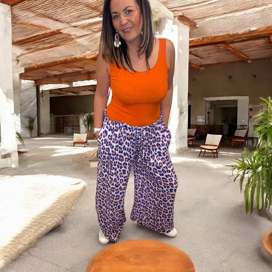 Pantalon Léo Bleu