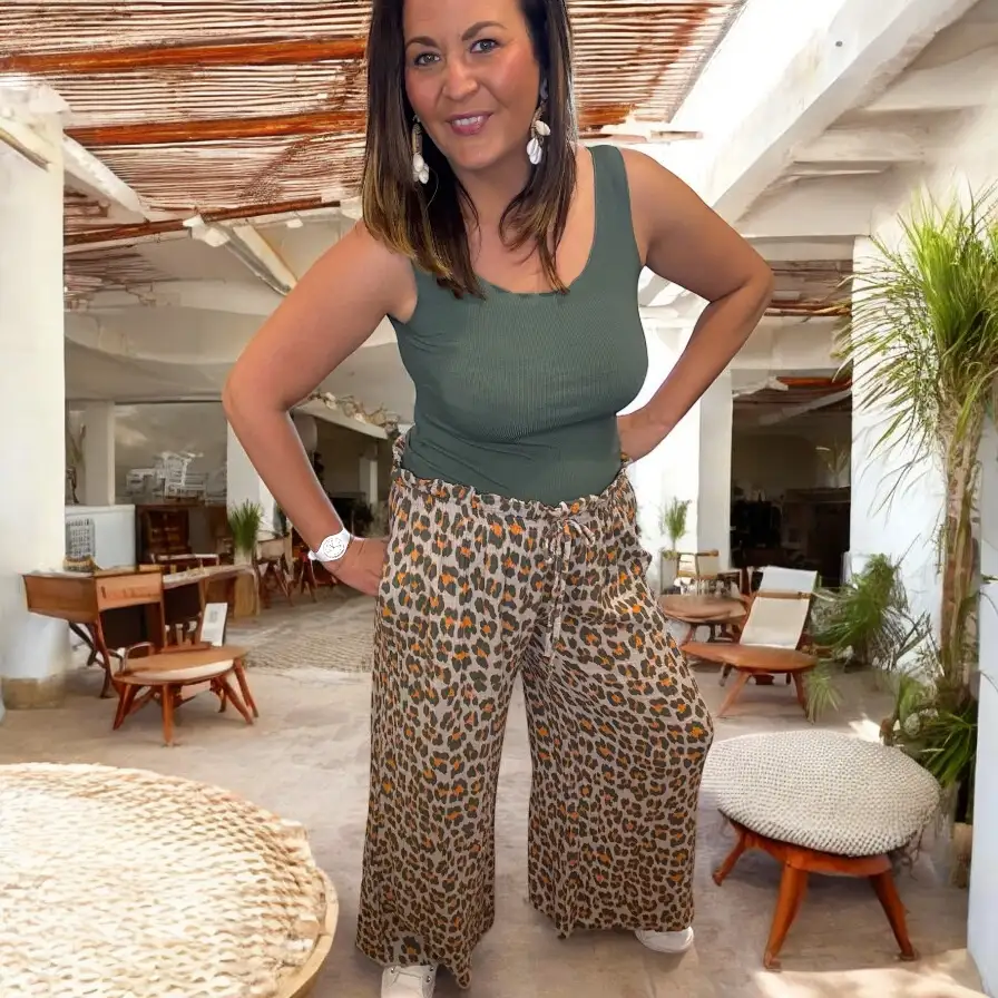 Pantalon Léo Camel