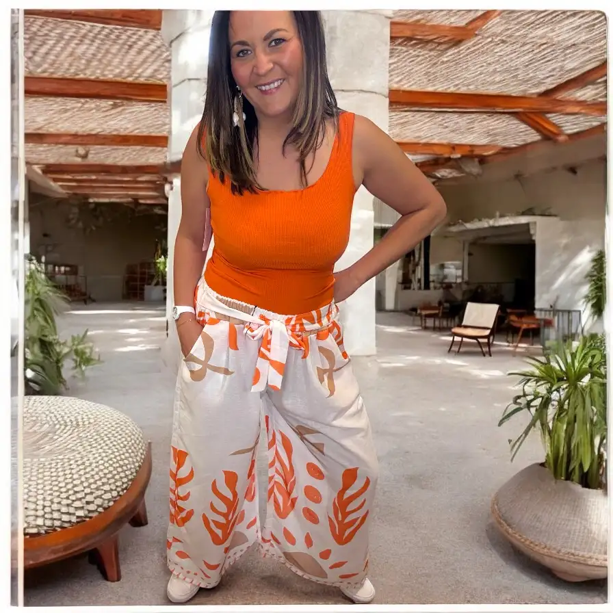 Pantalon Maeva Orange