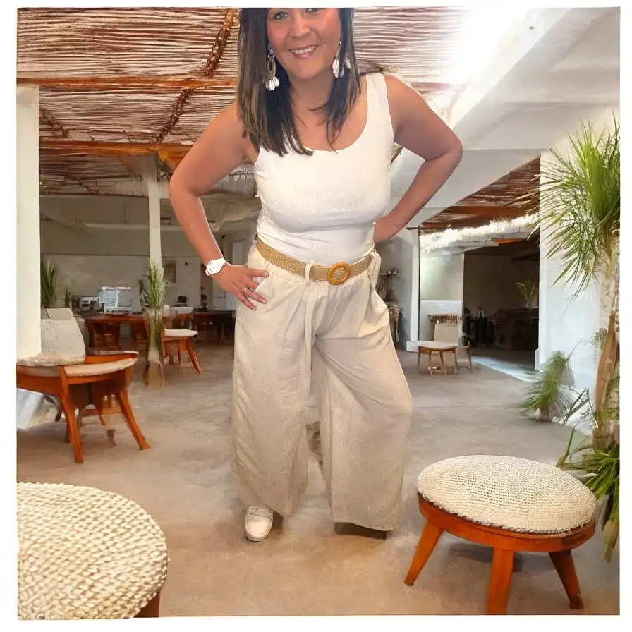 Pantalon Maria Beige