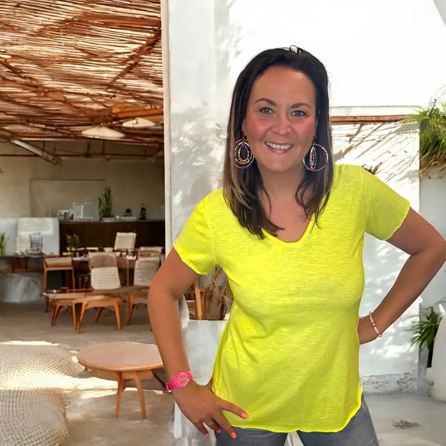 T shirt basique Fluo Jaune