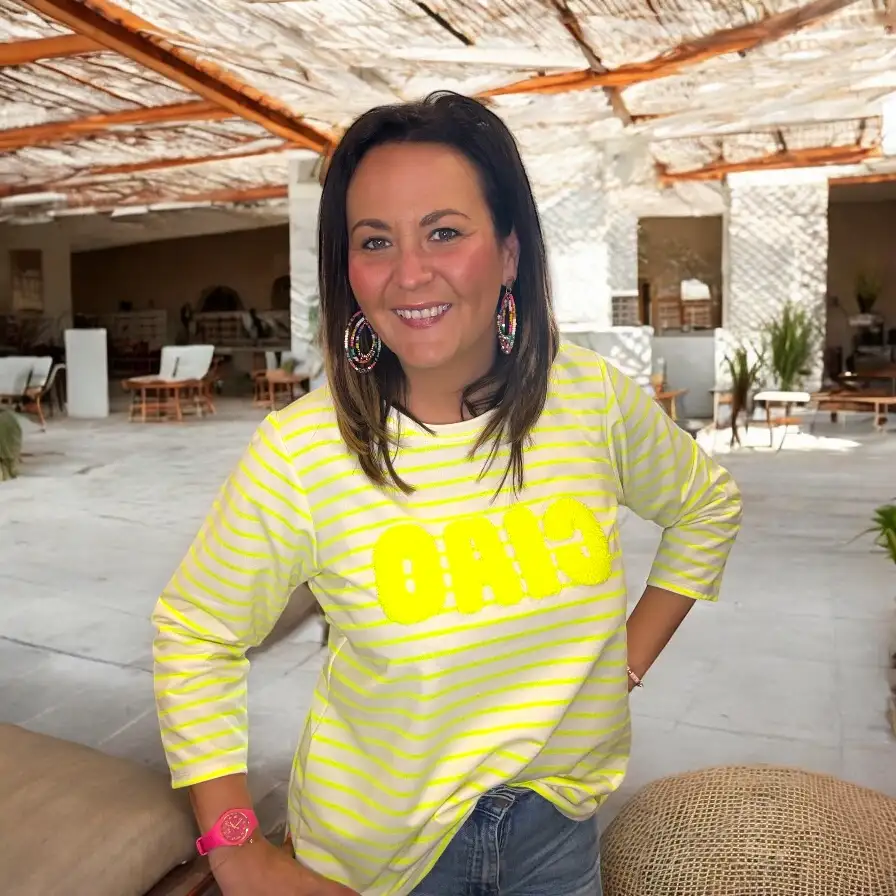 T-Shirt manche 3/4 CIAO Jaune