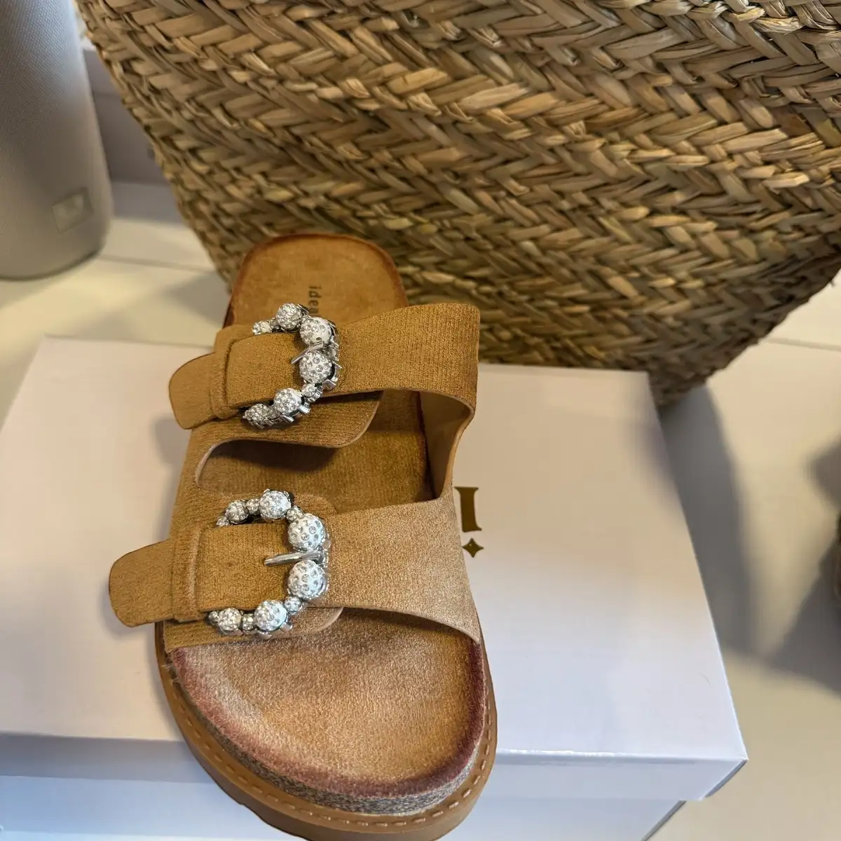Mules Bijoux Camel
