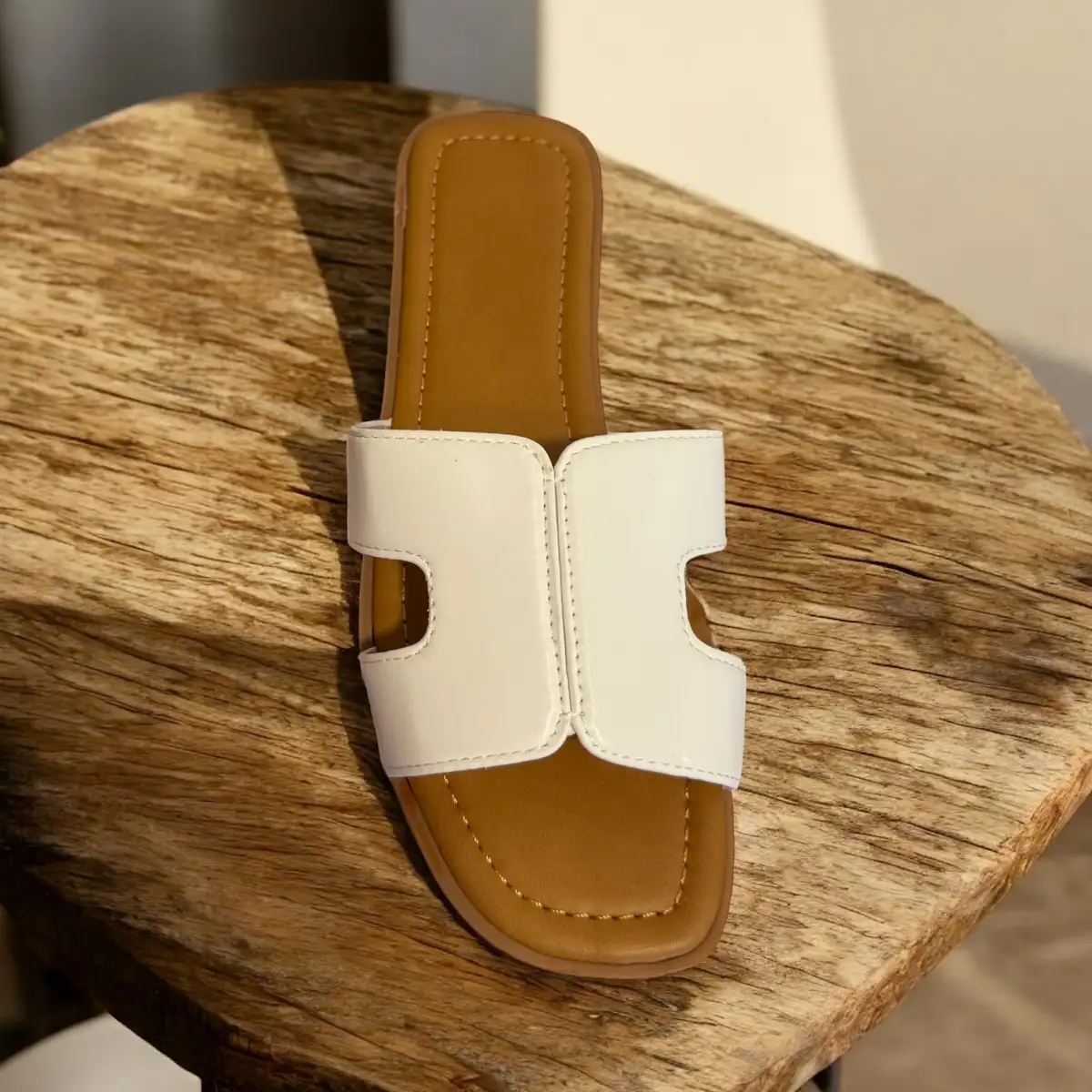 Mules blanches