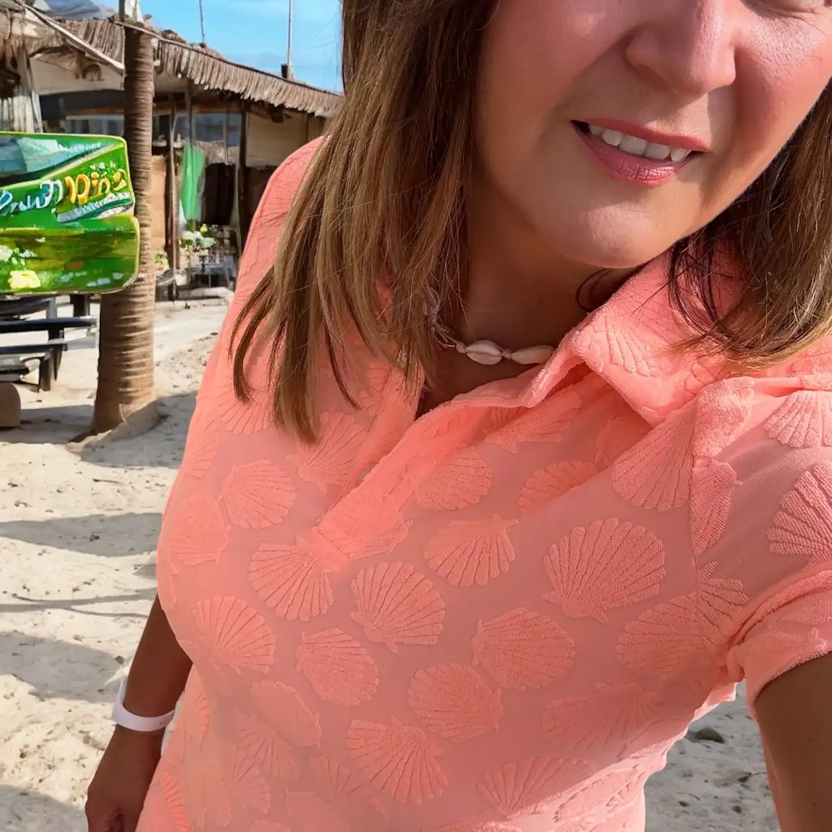 Robe éponge Corail