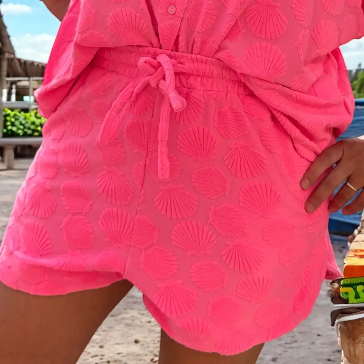 Short éponge Rose