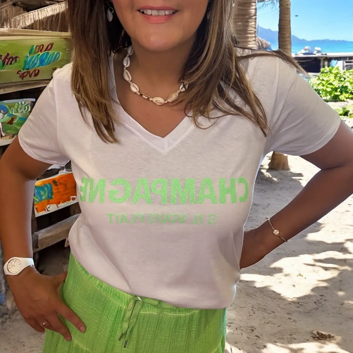 T shirt Champagne SVP