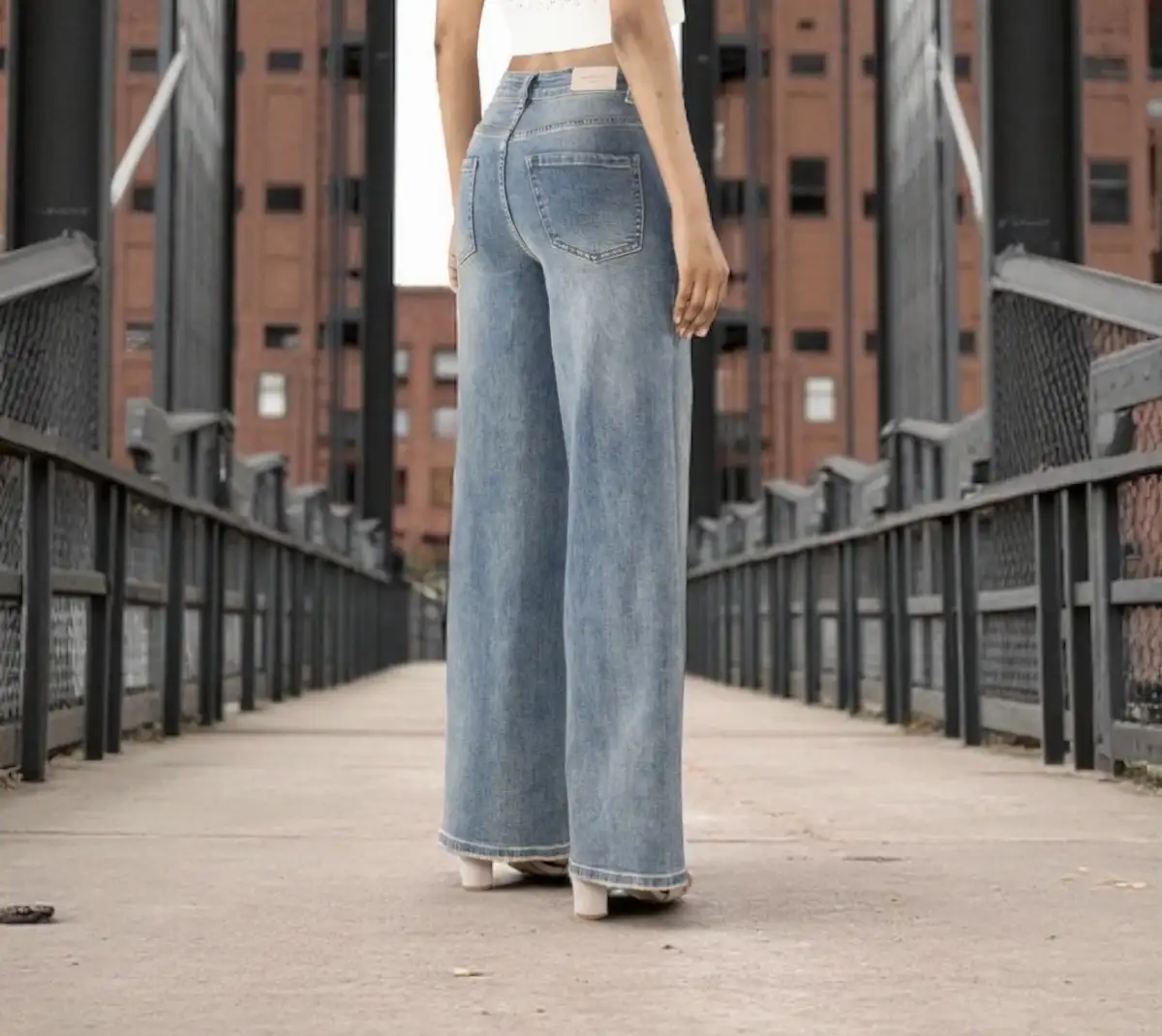 Jean Super Wide Bleu Vintage