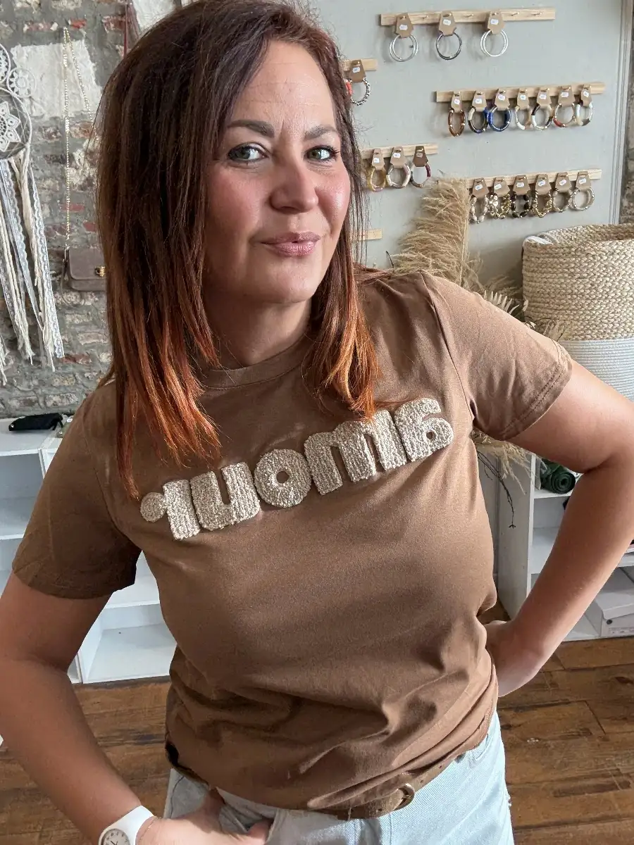 T Shirt AMOUR marron #650