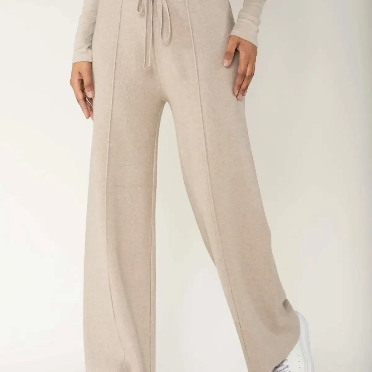 Pantalon Flare en Maille #672 Taupe