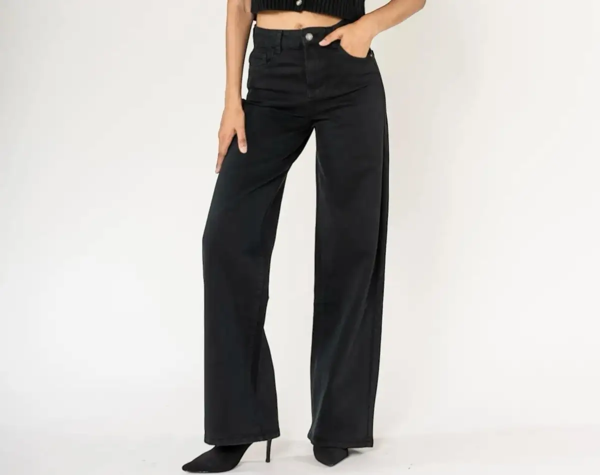 Jean Wide Leg #669 Noir