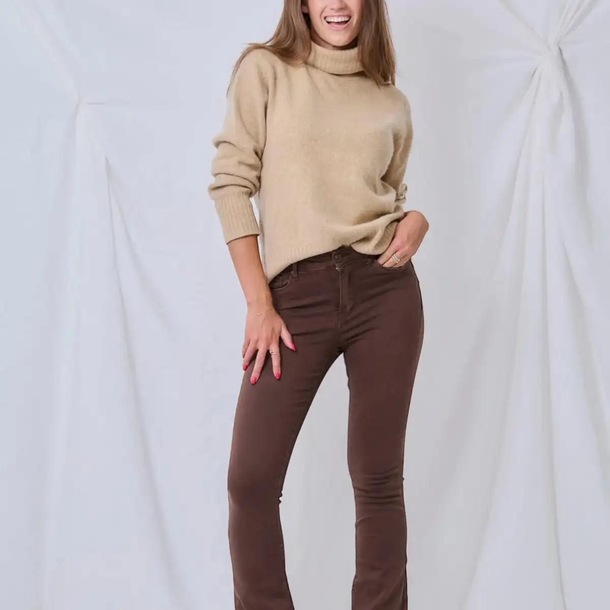 Bootcut Barbara #689 marron