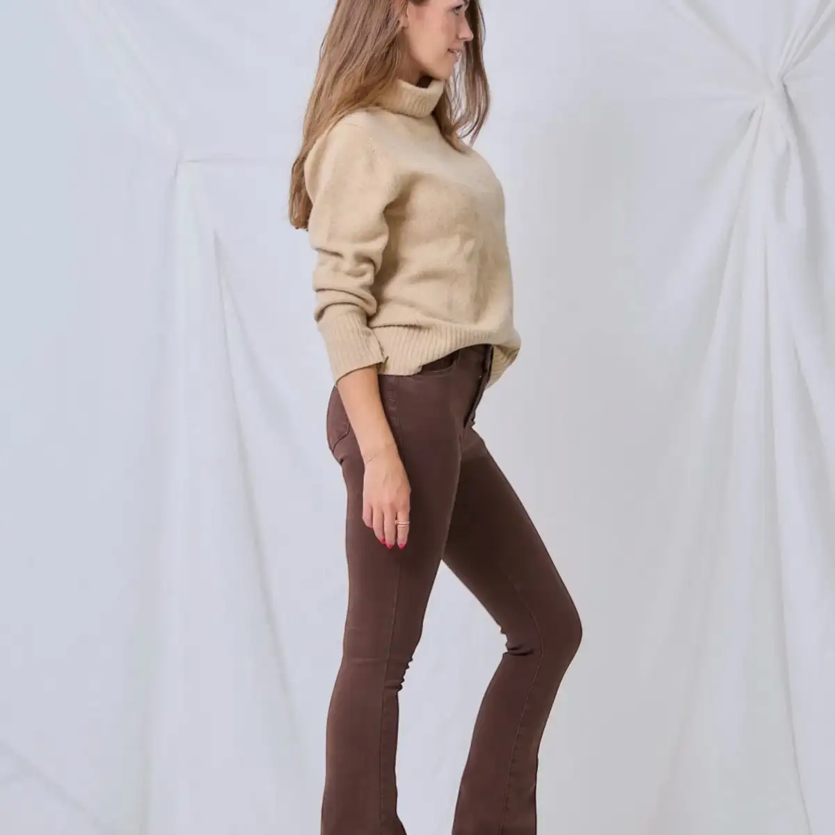 Bootcut Barbara #689 marron
