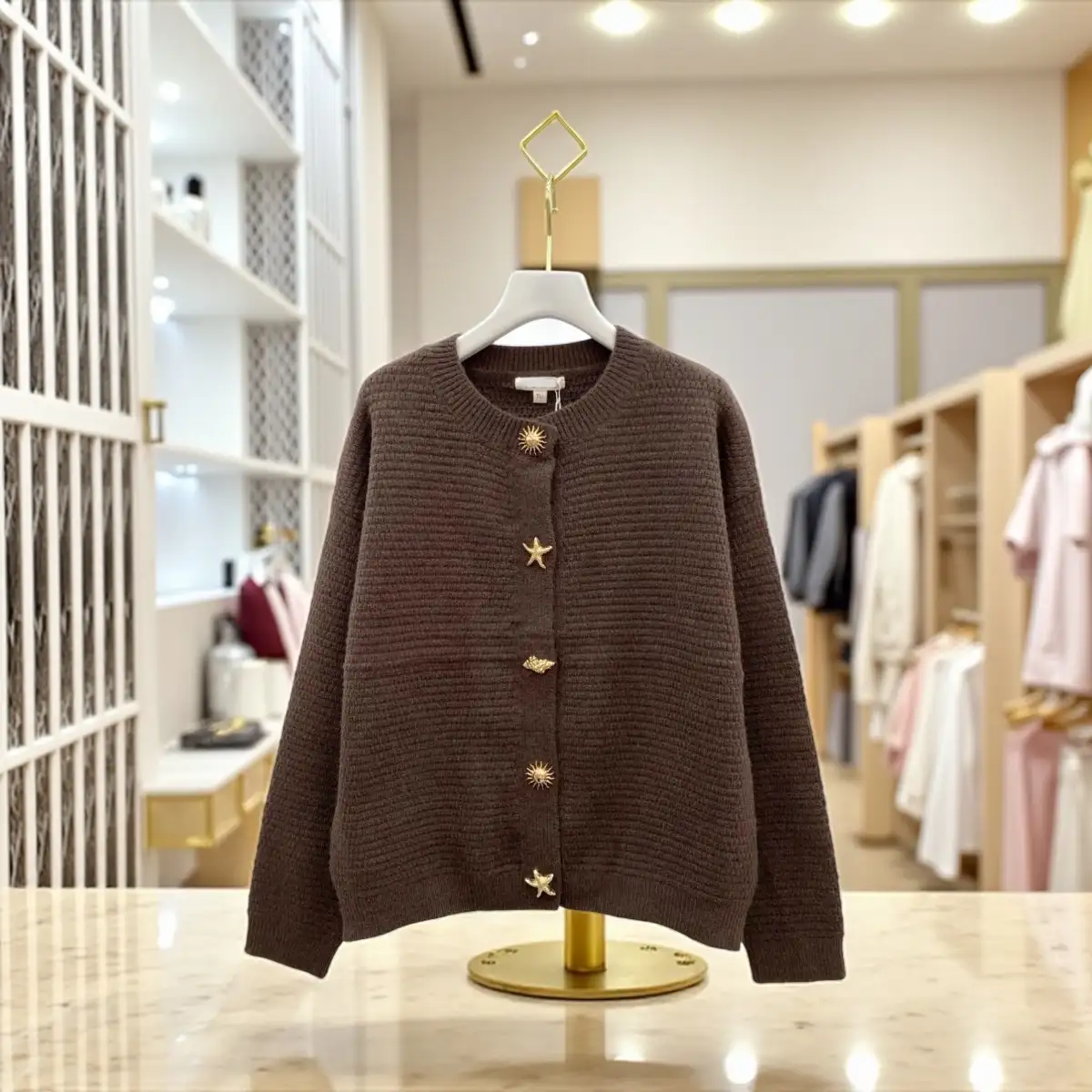 Gilet Coralie #705 café