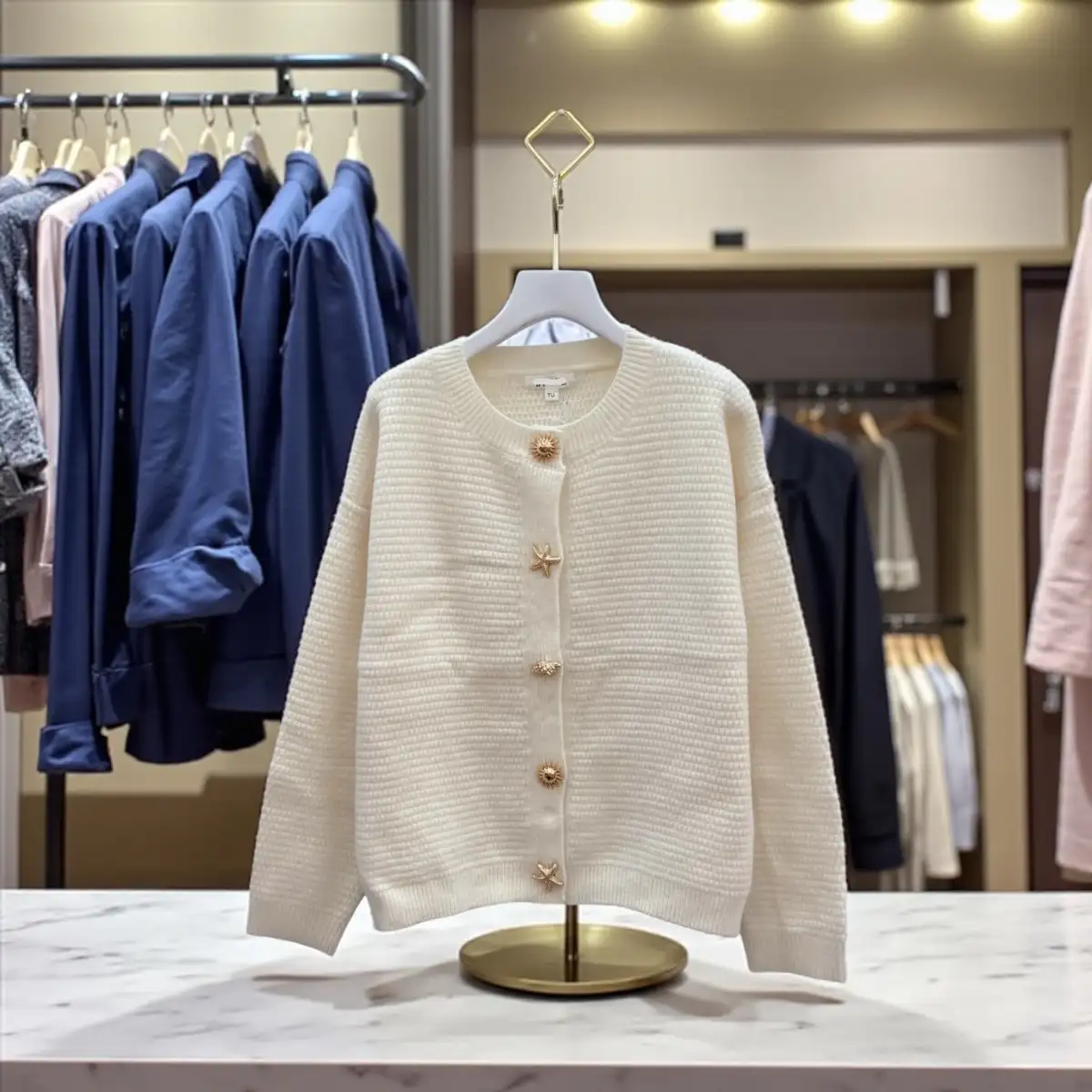 Gilet Coralie #706 Ecru