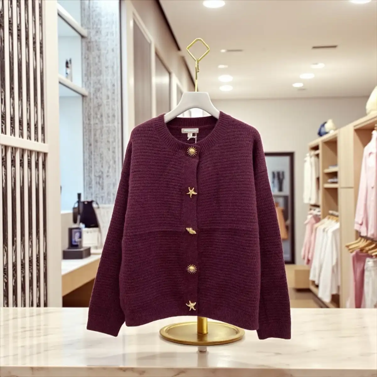 Gilet Coralie #707 Bordeaux