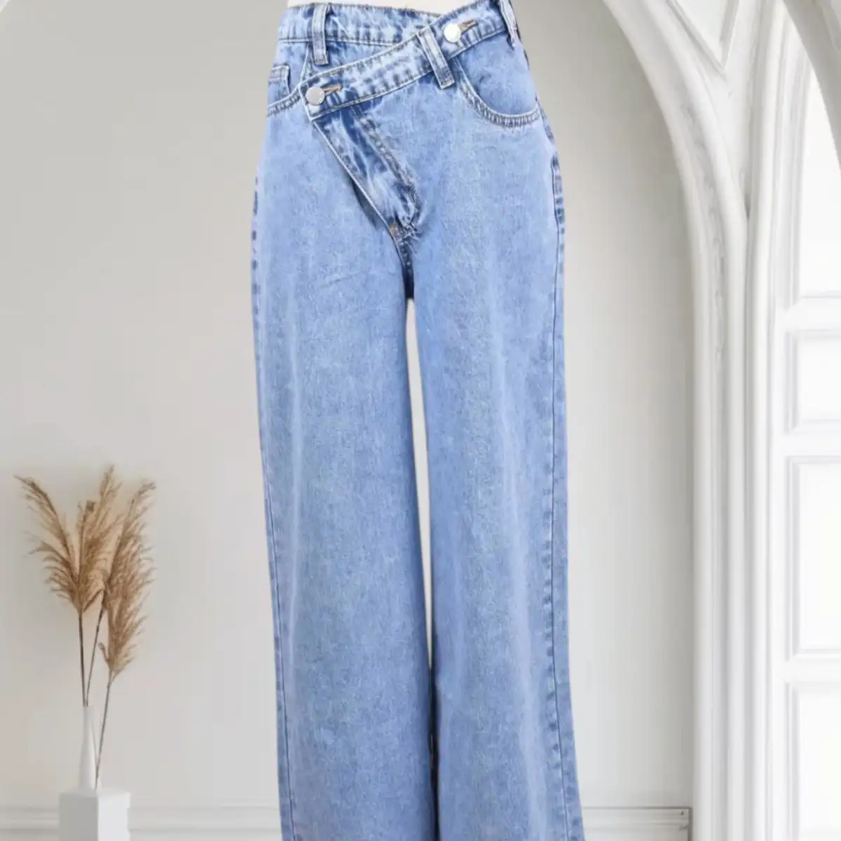 Jean large croisé #723