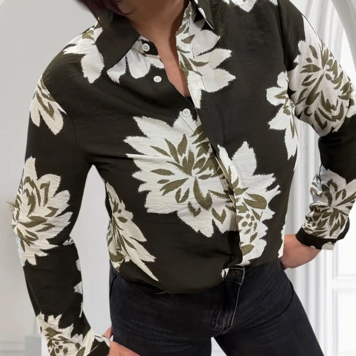 Chemise Anémone #713 kaki