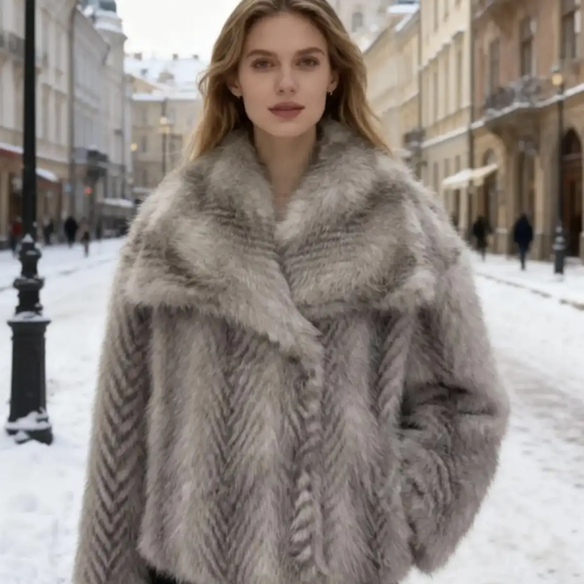 Veste fausse fourrure #754