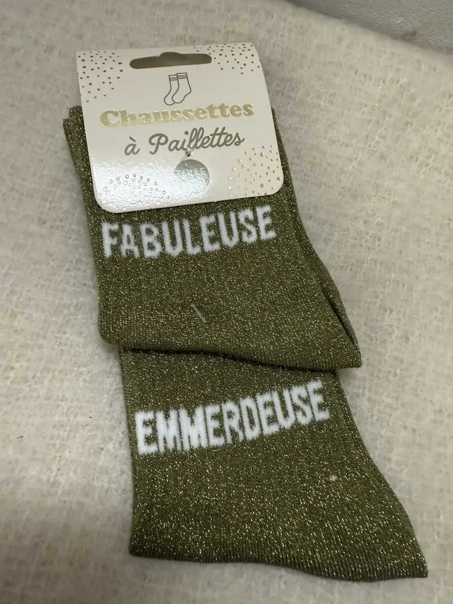 Les Chaussettes à Paillettes FABULEUSE EMMERDEUSE