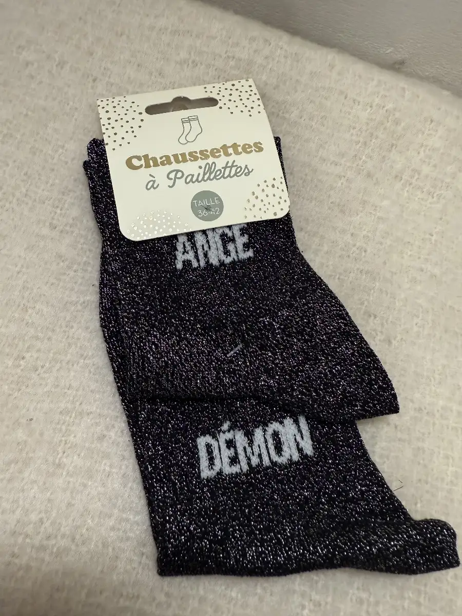 Les Chaussettes à Paillettes ANGE DÉMON