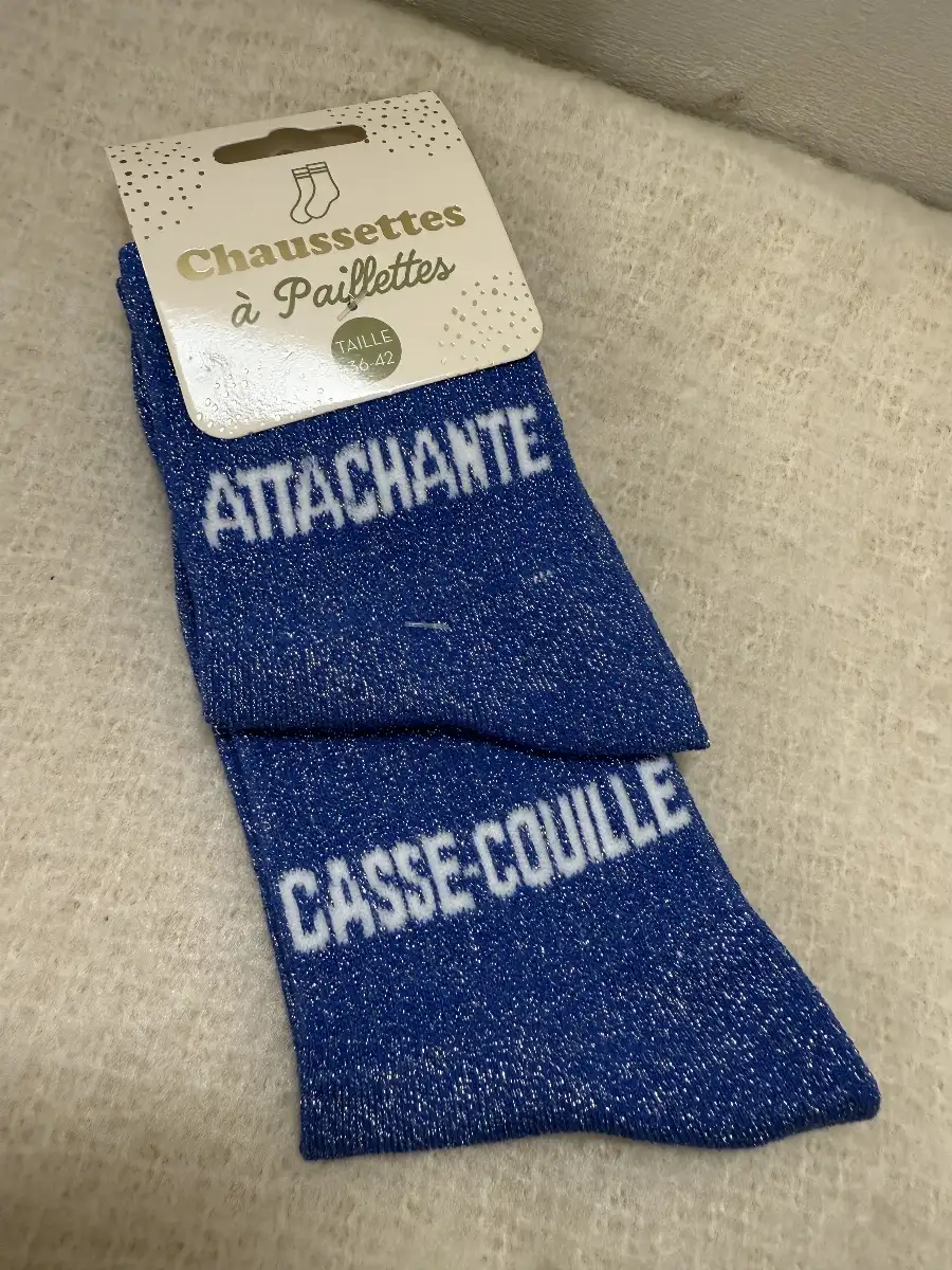 Les Chaussettes à Paillettes ATTACHANTE CASSE-COUILLE