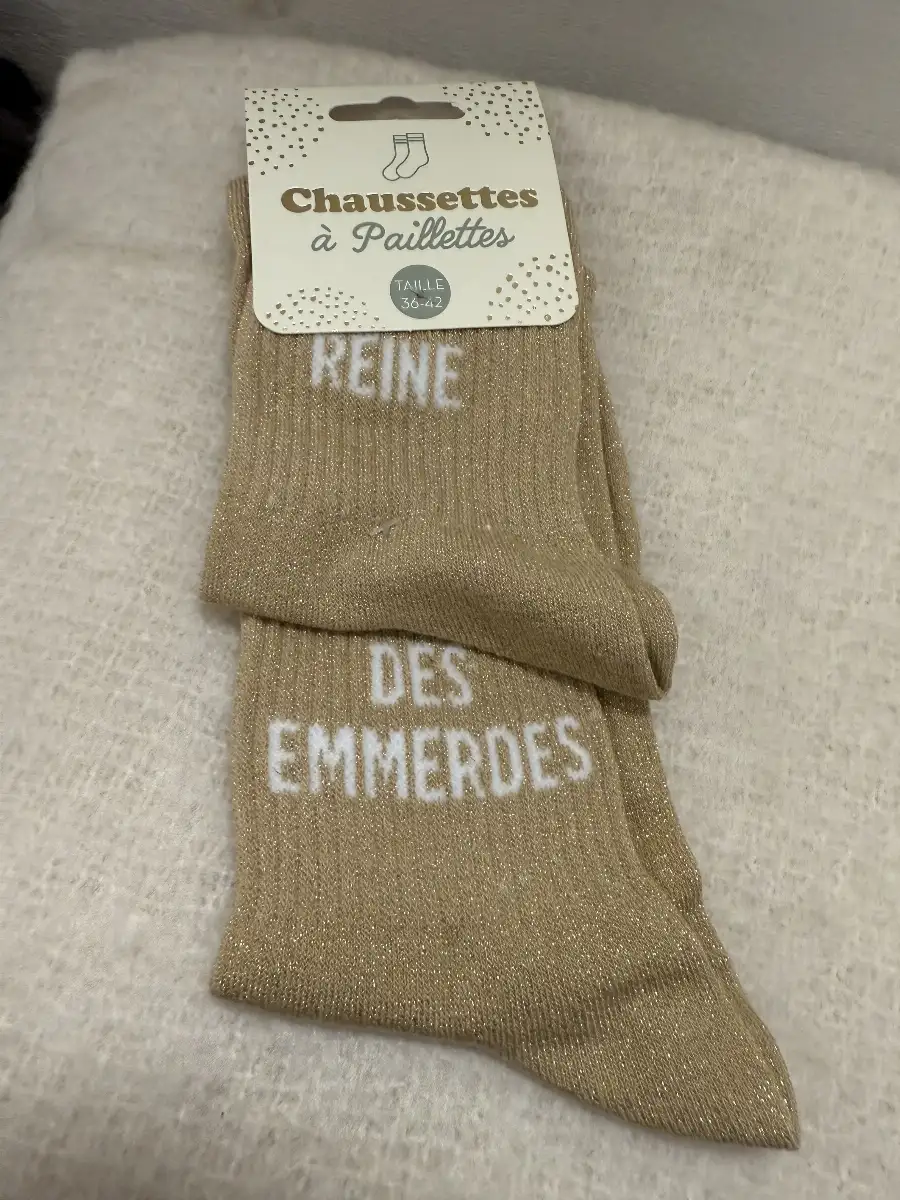 Les Chaussettes à Paillettes REINE DES EMMERDES
