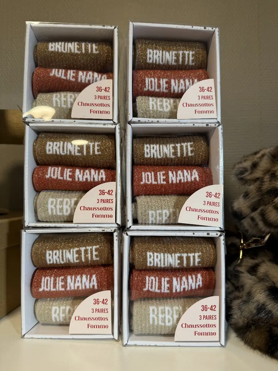 Coffret 3 paires Chaussettes Brunette