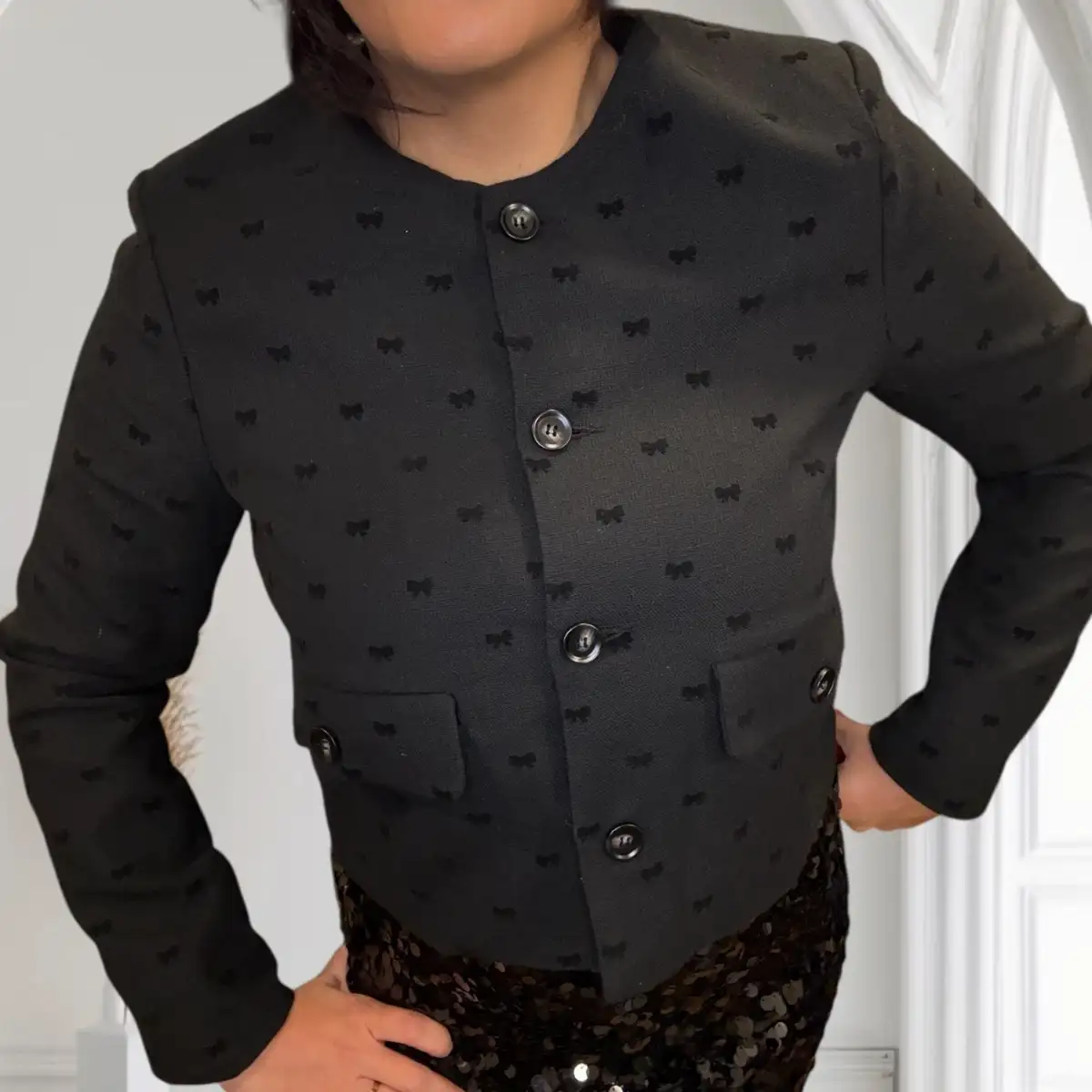 Veste courte #768 noir