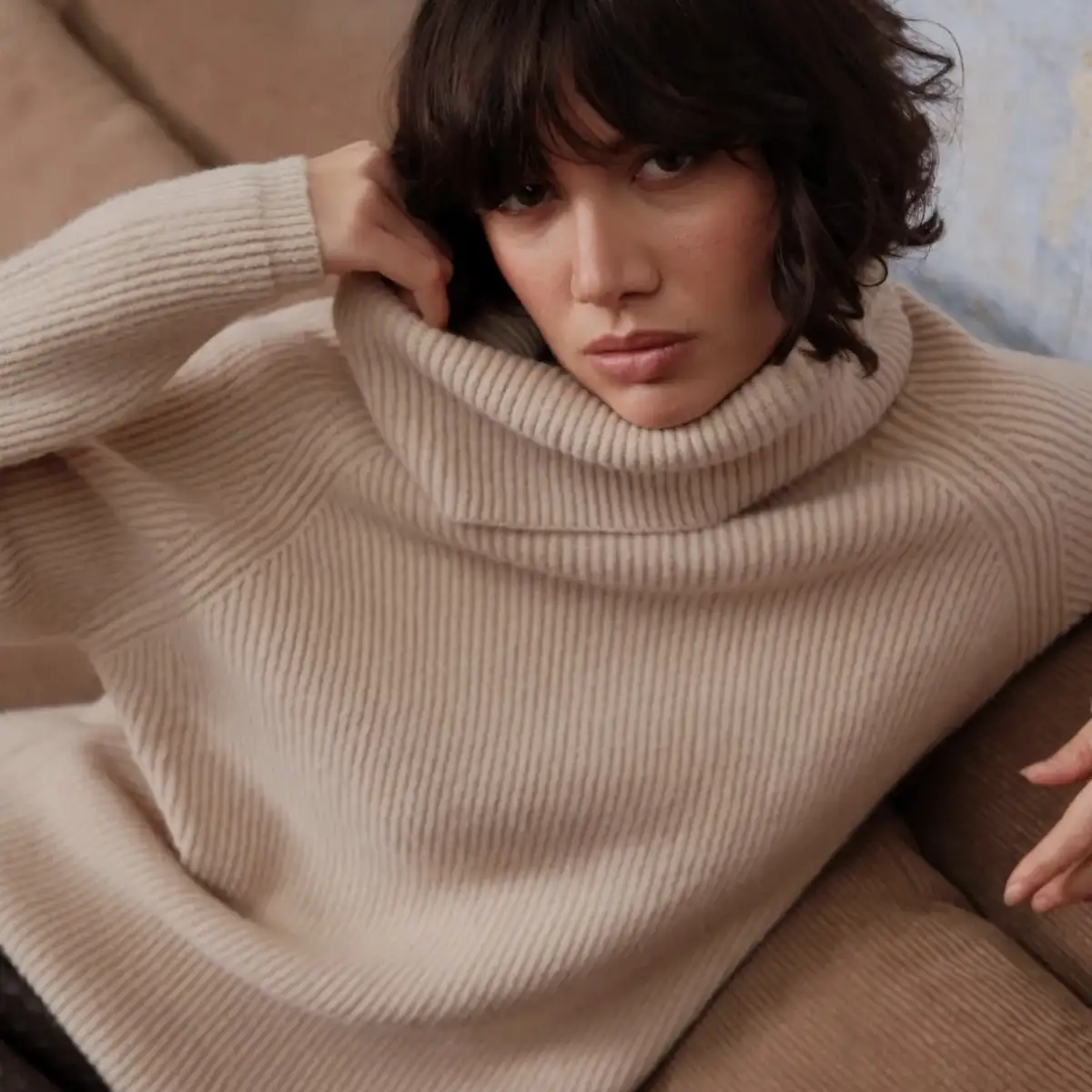 Pull Meyra #774 beige