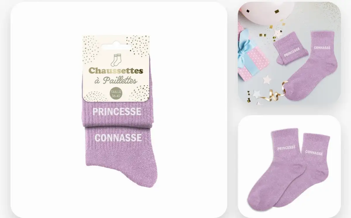 Les Chaussettes à Paillettes PRINCESSE CONNASSE