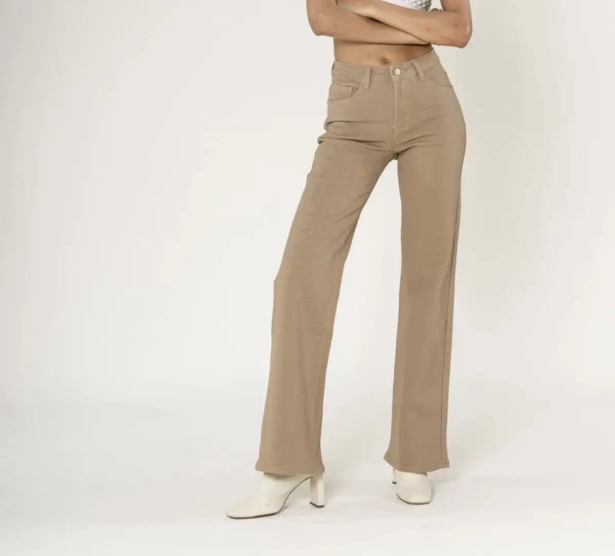 Jean Wide #835 Taupe