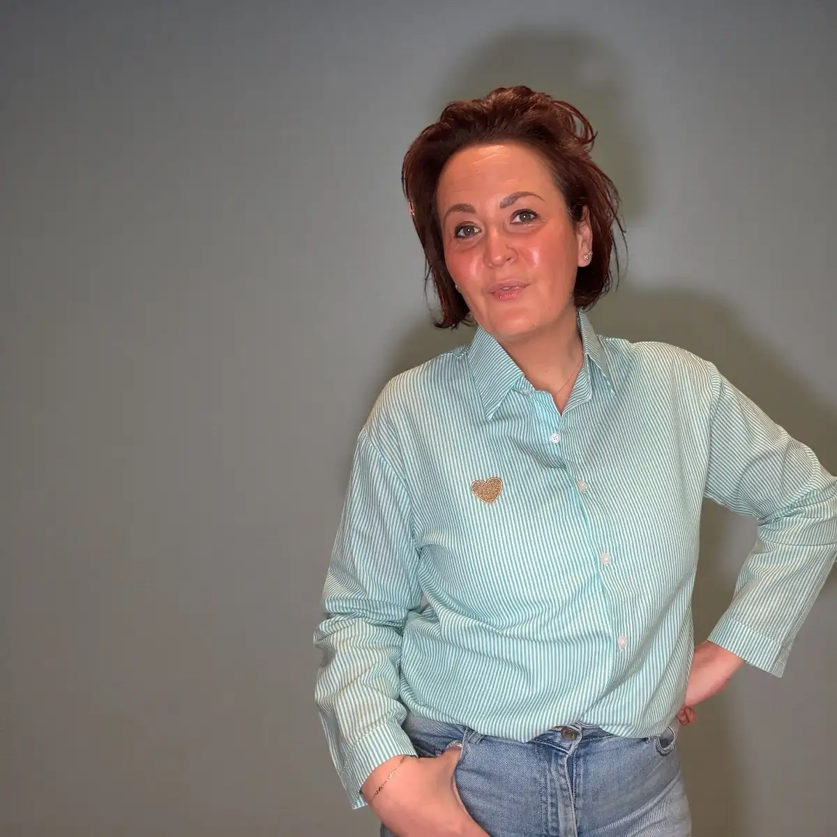 Chemise Zoé #801 Aqua