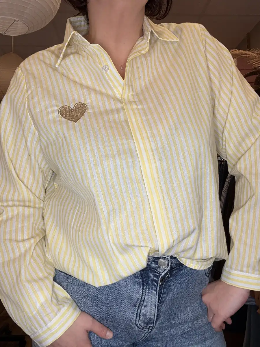 Chemise Amélie #856 Jaune(Pulpeuses)