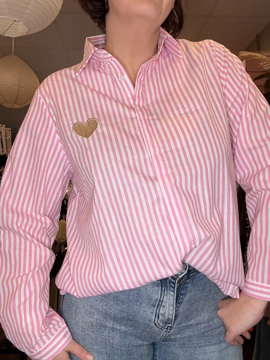 Chemise Amélie #857 Rose (Pulpeuses)