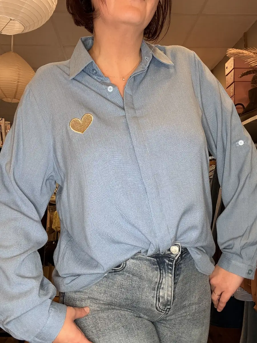 Chemise Axelle #858 jean (Pulpeuses)