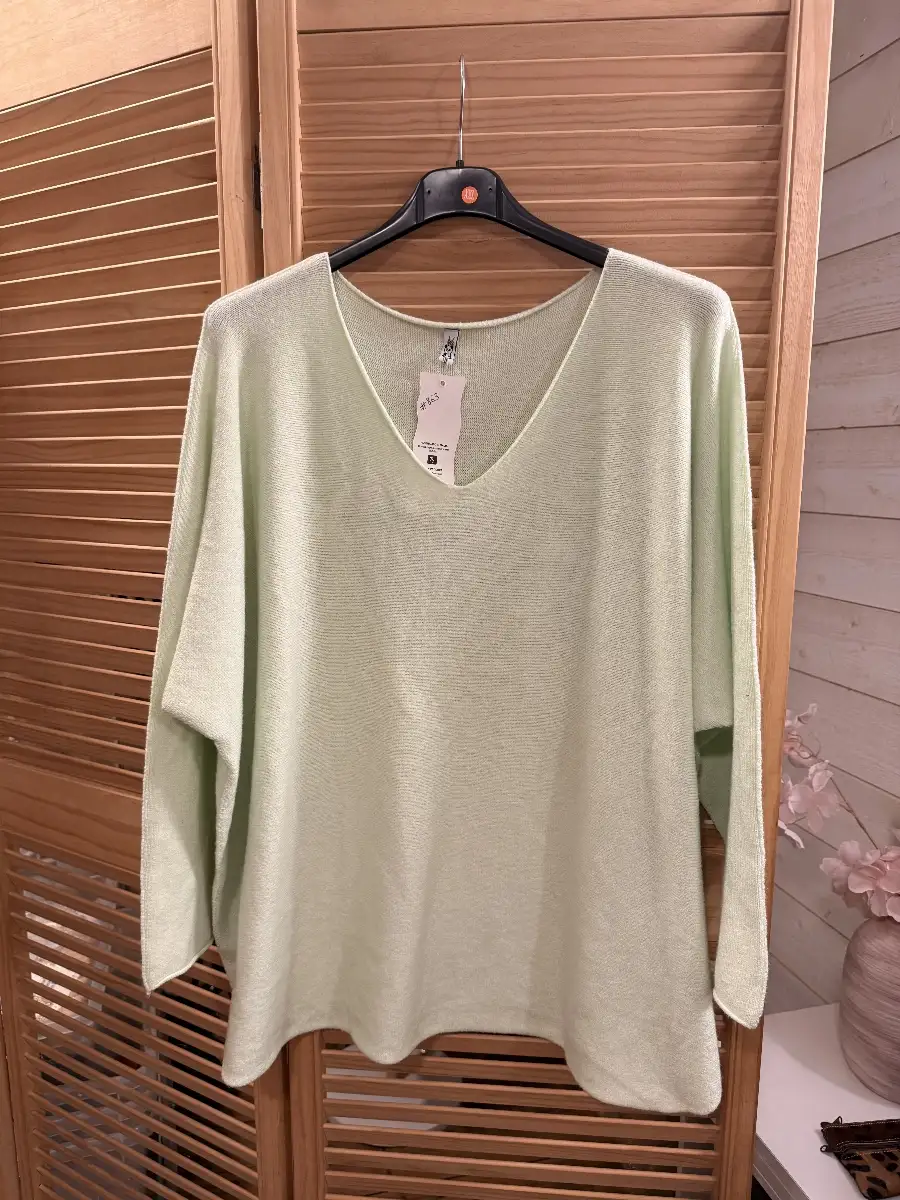 Pull Maeva #843 Pulpeuse (Light Green)