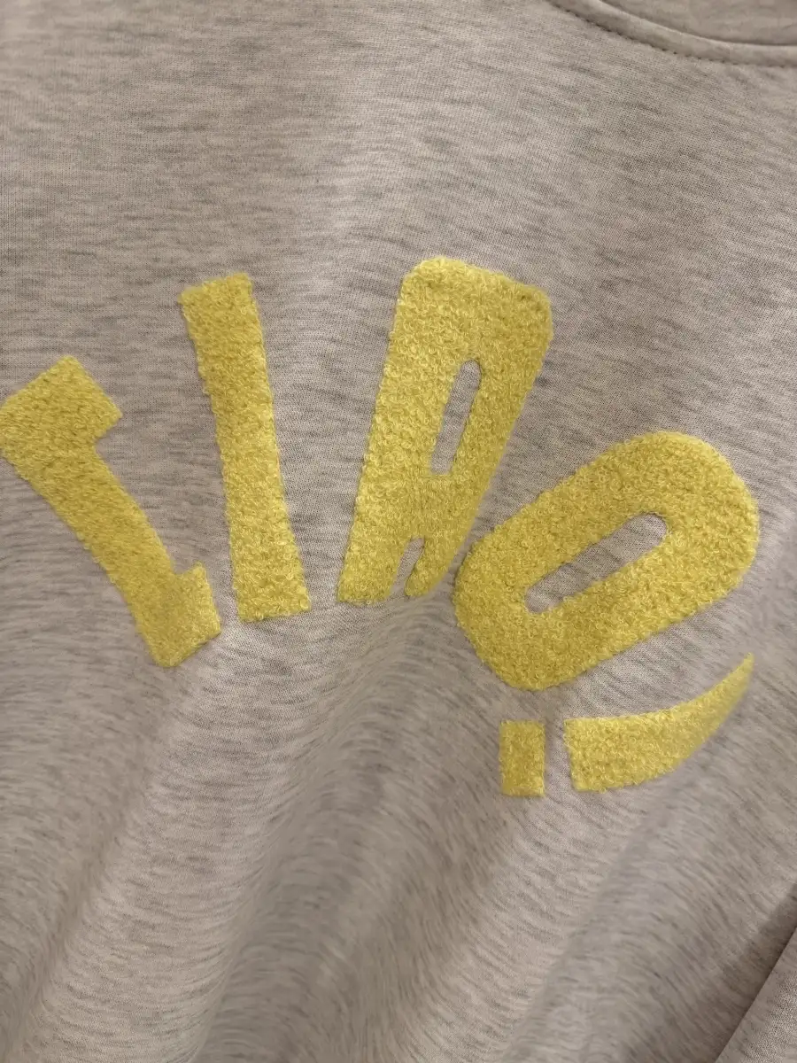 Sweat CIAO ! #798 gris et jaune
