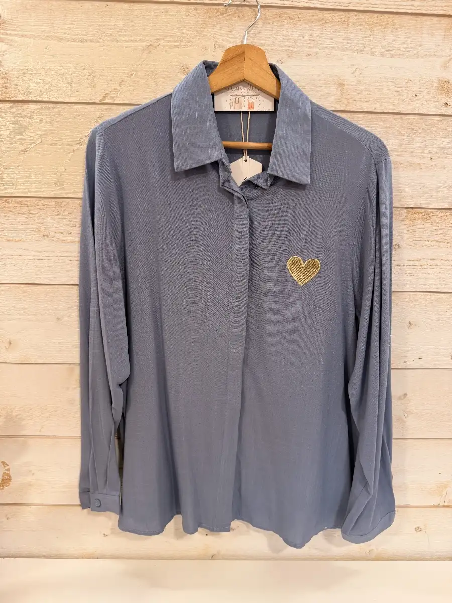 Chemise Axelle #858 jean (Pulpeuses)