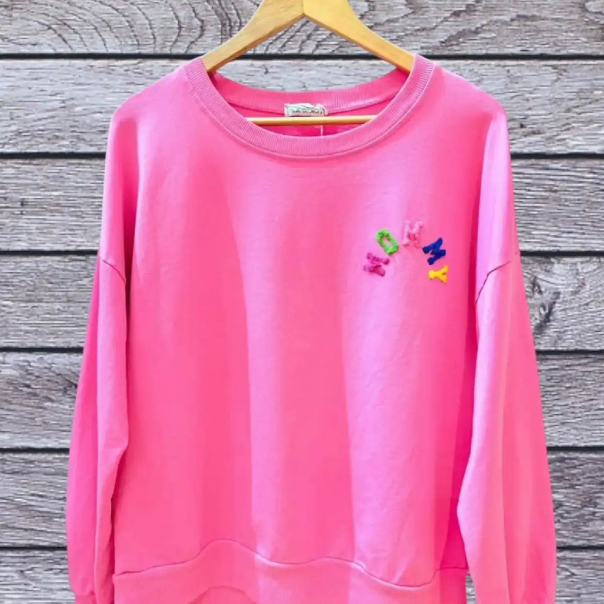 #876 Sweat MOMMY Fuchsia