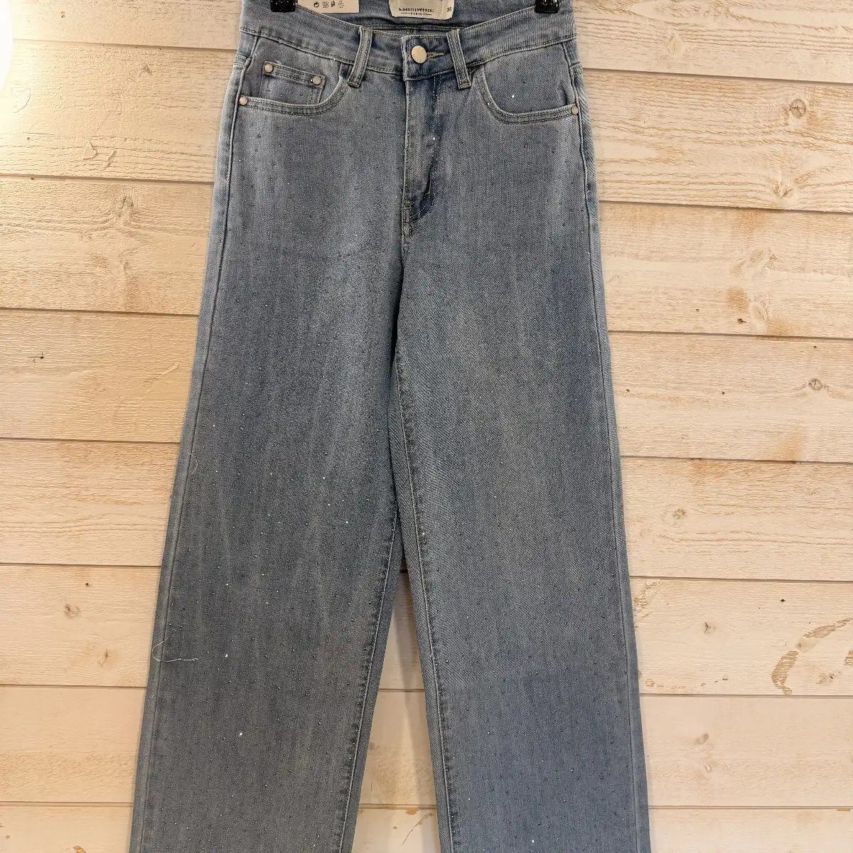 #894 Jean Wide Strass