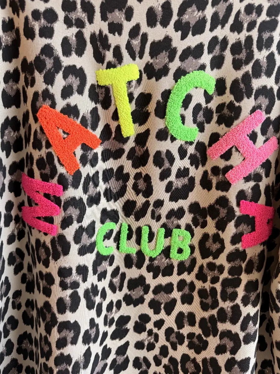 #877 Sweat MATCHA léopard